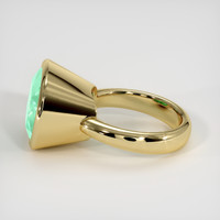 12.93 Ct. Emerald Ring, 18K Yellow Gold 4