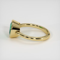 4.10 Ct. Emerald Ring, 18K Yellow Gold 4