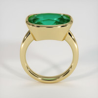 6.36 Ct. Emerald Ring, 18K Yellow Gold 3