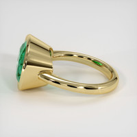 6.36 Ct. Emerald Ring, 18K Yellow Gold 4