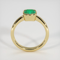 0.97 Ct. Emerald Ring, 18K Yellow Gold 3