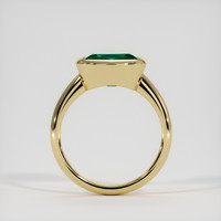 4.27 Ct. Emerald Ring, 18K Yellow Gold 3