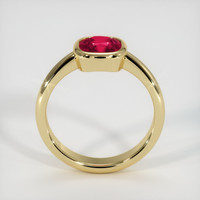 2.16 Ct. Ruby Ring, 18K Yellow Gold 3