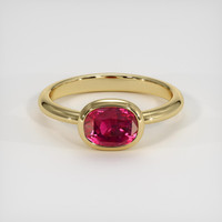 1.88 Ct. Ruby Ring, 18K Yellow Gold 1