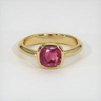 1.41 Ct. Ruby Ring, 18K Yellow Gold 1