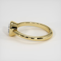 1.05 Ct. White Sapphire Ring, 18K Yellow Gold 4