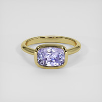 2.76 Ct. Purple Sapphire Ring, 18K Yellow Gold 1