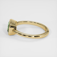 1.52 Ct. Green Sapphire Ring, 18K Yellow Gold 4