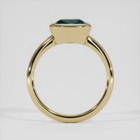 3.10 Ct. Bluish Green Sapphire Ring, 18K Yellow Gold 3