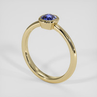 1.21 Ct. Violet Sapphire Ring, 18K Yellow Gold 2