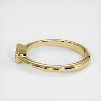 0.24 Ct. Peach Sapphire Ring, 18K Yellow Gold 4