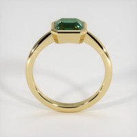 3.05 Ct. Bluish Green Sapphire Ring, 18K Yellow Gold 3