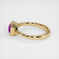 1.57 Ct. Pinkish Purple Sapphire Ring, 18K Yellow Gold 4