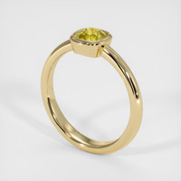 1.01 Ct. Sapphire Ring, 18K Yellow Gold 2