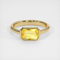 1.29 Ct. Yellow Sapphire Ring, 18K Yellow Gold 1