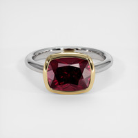 3.89 Ct. Gemstone Ring, 14K Yellow & White 1