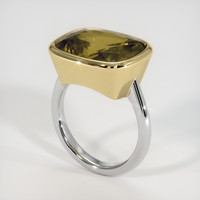 11.16 Ct. Gemstone Ring, 14K Yellow & White 2