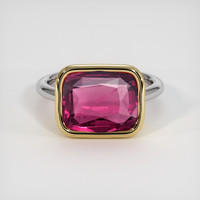 6.33 Ct. Gemstone Ring, 14K Yellow & White 1