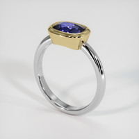 1.68 Ct. Gemstone Ring, 14K Yellow & White 2