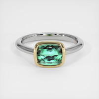 1.58 Ct. Gemstone Ring, 14K Yellow & White 1