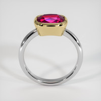 3.03 Ct. Ruby Ring, 14K Yellow & White 3