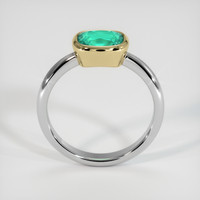 1.55 Ct. Emerald Ring, 18K Yellow & White 3