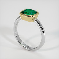 1.89 Ct. Emerald Ring, 18K Yellow & White 2