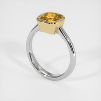 2.13 Ct. Gemstone Ring, 18K Yellow & White 2