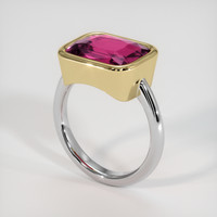 6.33 Ct. Gemstone Ring, 18K Yellow & White 2