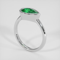 1.65 Ct. Emerald Ring, Platinum 950 2
