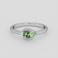 0.54 Ct. Green Chrysoberyl Ring, Platinum 950 1