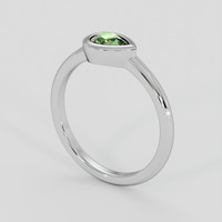 0.54 Ct. Green Chrysoberyl Ring, Platinum 950 2