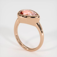 4.03 Ct. Sapphire Ring, 14K Rose Gold 2