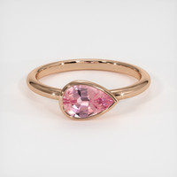 0.99 Ct. Sapphire Ring, 14K Rose Gold 1