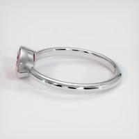 0.99 Ct. Padparadscha Sapphire Ring, 10K White Gold 4
