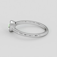 0.54 Ct. Green Chrysoberyl Ring, 14K White Gold 4