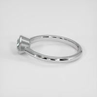 1.09 Ct. Bluish Green Sapphire Ring, 14K White Gold 4