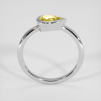 0.73 Ct. Yellow Sapphire Ring, 14K White Gold 3