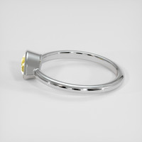 0.73 Ct. Yellow Sapphire Ring, 14K White Gold 4
