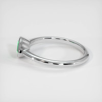 0.59 Ct. Emerald Ring, 18K White Gold 4