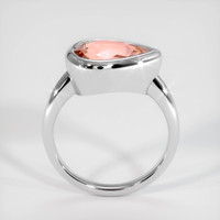 4.03 Ct. Padparadscha Sapphire Ring, 18K White Gold 3