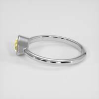 0.73 Ct. Yellow Sapphire Ring, 18K White Gold 4