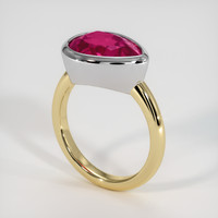 4.60 Ct. Gemstone Ring, 14K White & Yellow 2