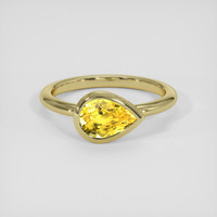 1.55 Ct. Yellow Sapphire Ring, 10K Yellow Gold 1
