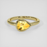 1.09 Ct. Yellow Sapphire Ring, 10K Yellow Gold 1