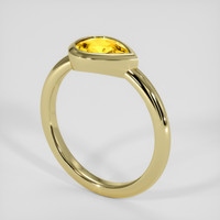 1.09 Ct. Yellow Sapphire Ring, 10K Yellow Gold 2