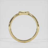 0.25 Ct. Yellowish Green Sapphire Ring, 10K Yellow Gold 3