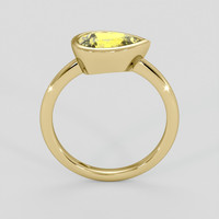2.75 Ct. Yellow Sapphire Ring, 10K Yellow Gold 3