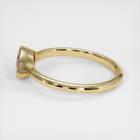 0.99 Ct. Padparadscha Sapphire Ring, 10K Yellow Gold 4