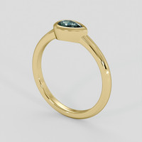 0.52 Ct. Alexandrite Ring, 14K Yellow Gold 2